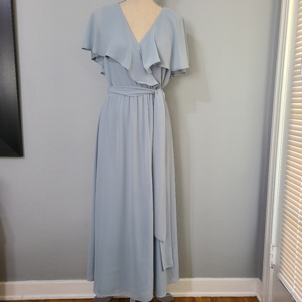 Show Me Your Mumu Audrey Blue Maxi Dress Women's Size Large